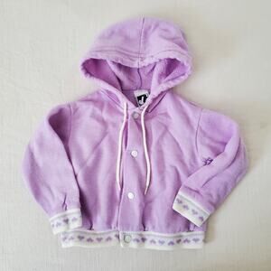 Vintage Lavender Heart Sweater 12 months